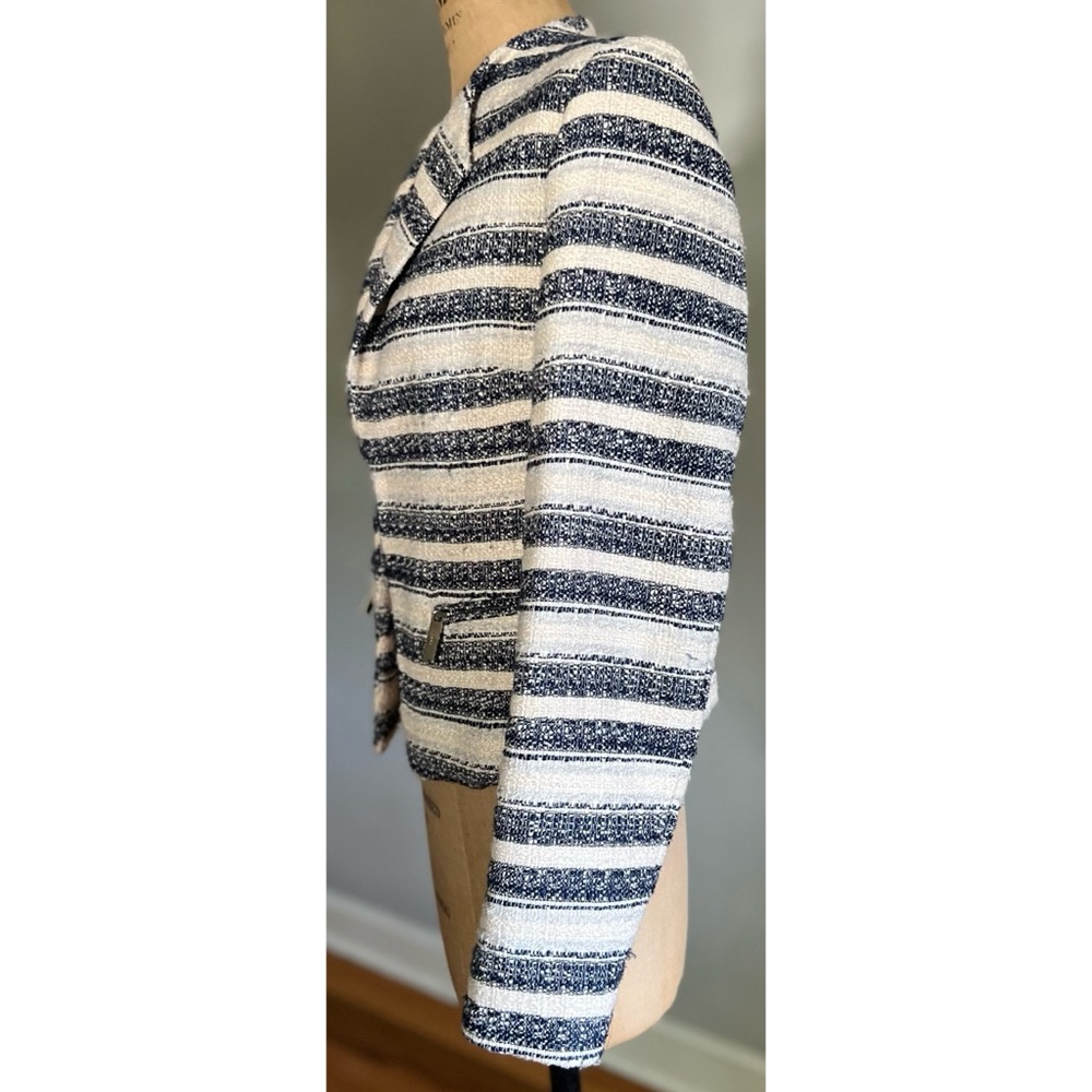 DKNY Tweed Striped Blazer Jacket 8 - Picture 5 of 16